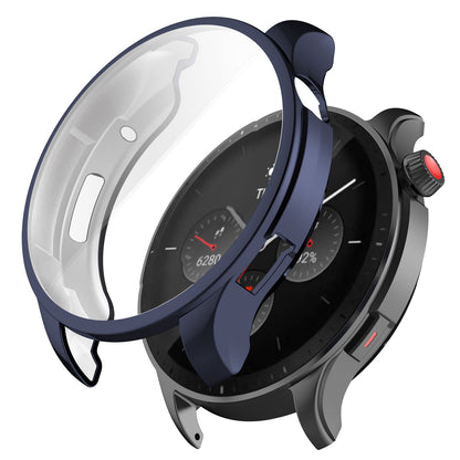 For Huami Amazfit GTR 4 46mm All-inclusive Watch Protective Cover Soft TPU Scratch Resistant Electroplating Case