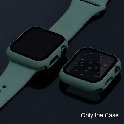 2-in-1 Frame PC + Tempered Glass Protector Watch Case for Apple Watch Series 3/2/1 42mm