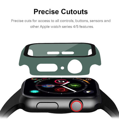 2-in-1 Frame PC + Tempered Glass Protector Watch Case for Apple Watch Series 3/2/1 42mm