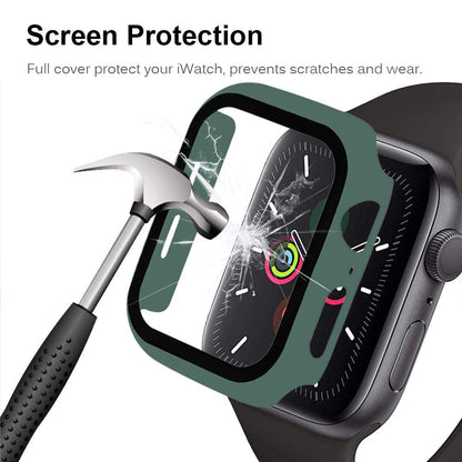 2-in-1 Frame PC + Tempered Glass Protector Watch Case for Apple Watch Series 3/2/1 42mm