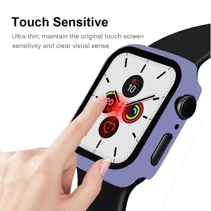 2-in-1 Frame PC + Tempered Glass Protector Watch Case for Apple Watch Series 3/2/1 42mm
