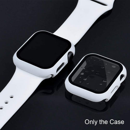 2-in-1 Frame PC + Tempered Glass Protector Watch Case for Apple Watch Series 3/2/1 42mm