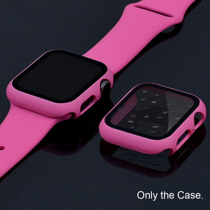2-in-1 Frame PC + Tempered Glass Protector Watch Case for Apple Watch Series 3/2/1 42mm
