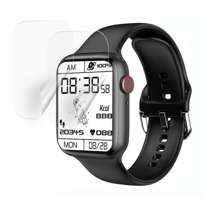 2Pcs / Set Anti-scratch Full Coverage Soft TPU Watch Screen Protective Film Protector for Apple Watch Series 7 45mm / Series 8 45mm