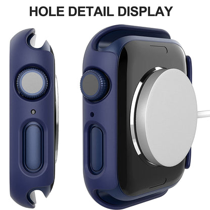 2Pcs Hard PC Smartwatch Frame Case+Tempered Glass Screen Protector Anti-scratch Replacement for Apple Watch Series 7 45mm / Series 8 45mm