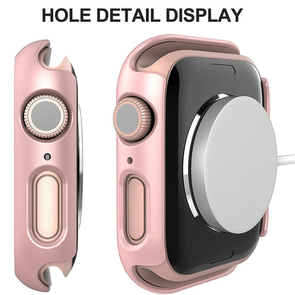 2Pcs Hard PC Smartwatch Frame Case+Tempered Glass Screen Protector Anti-scratch Replacement for Apple Watch Series 7 45mm / Series 8 45mm