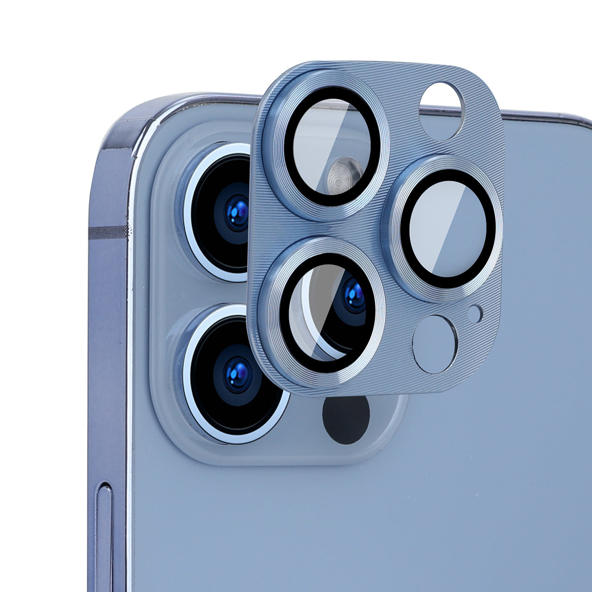 ENKAY HAT PRINCE Camera Lens Protector for iPhone 13 Pro / 13 Pro Max, High Transparency Aluminium Alloy + Tempered Glass Camera Cover Screen Protector
