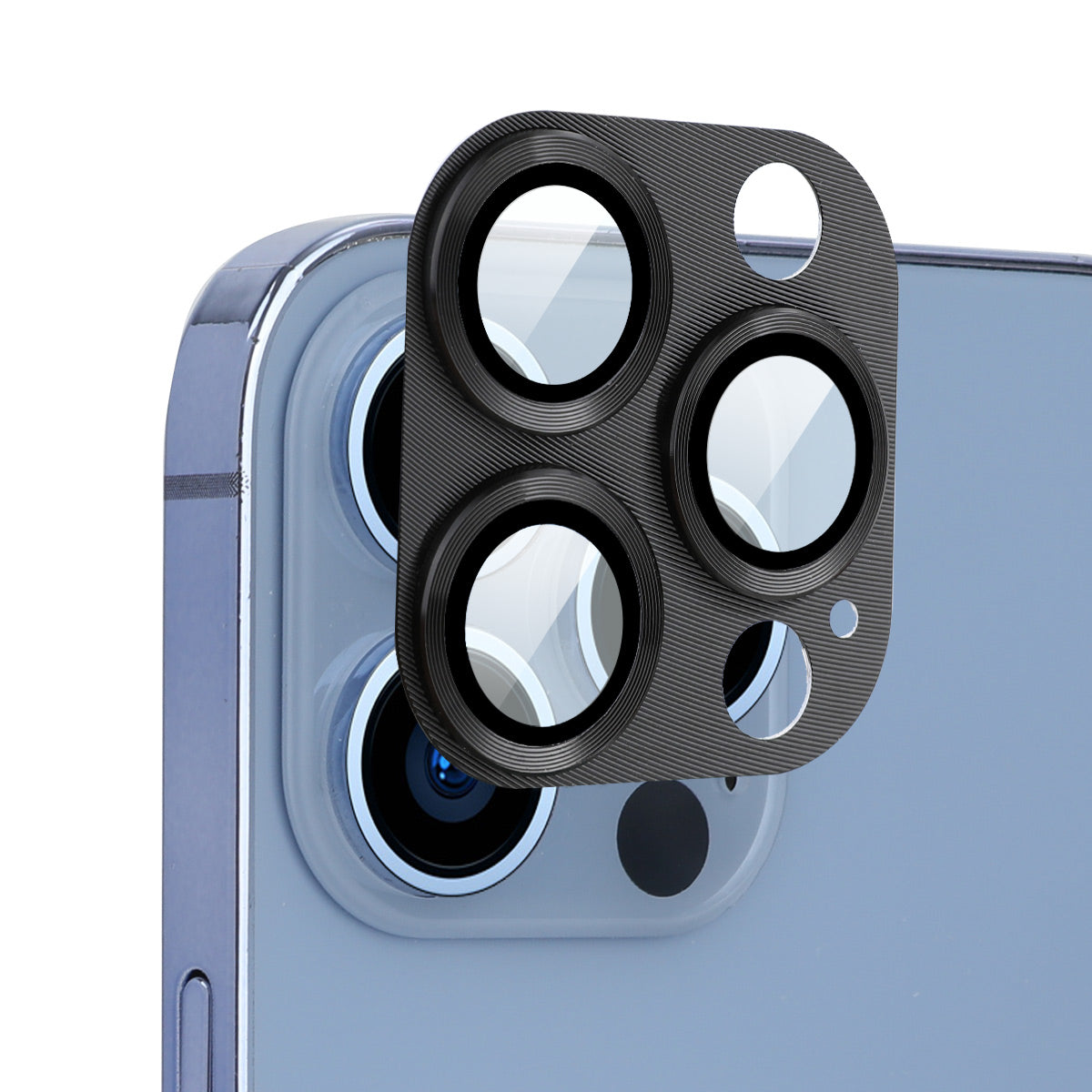 ENKAY HAT PRINCE Camera Lens Protector for iPhone 13 Pro / 13 Pro Max, High Transparency Aluminium Alloy + Tempered Glass Camera Cover Screen Protector