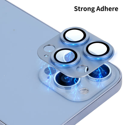 ENKAY HAT PRINCE Camera Lens Protector for iPhone 13 Pro / 13 Pro Max, High Transparency Aluminium Alloy + Tempered Glass Camera Cover Screen Protector