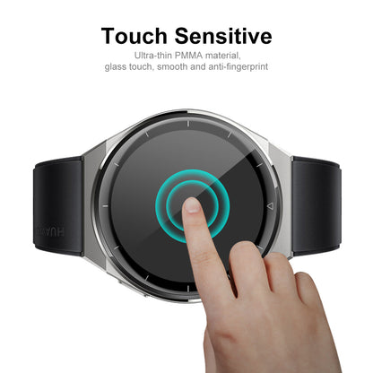 ENKAY HAT PRINCE 2Pcs/Set for Huawei Watch GT 3 Pro 46mm Hydrophobic 3D Curved Soft PC Edge + PMMA Ultra Clear Protective Film Full Coverage Protector