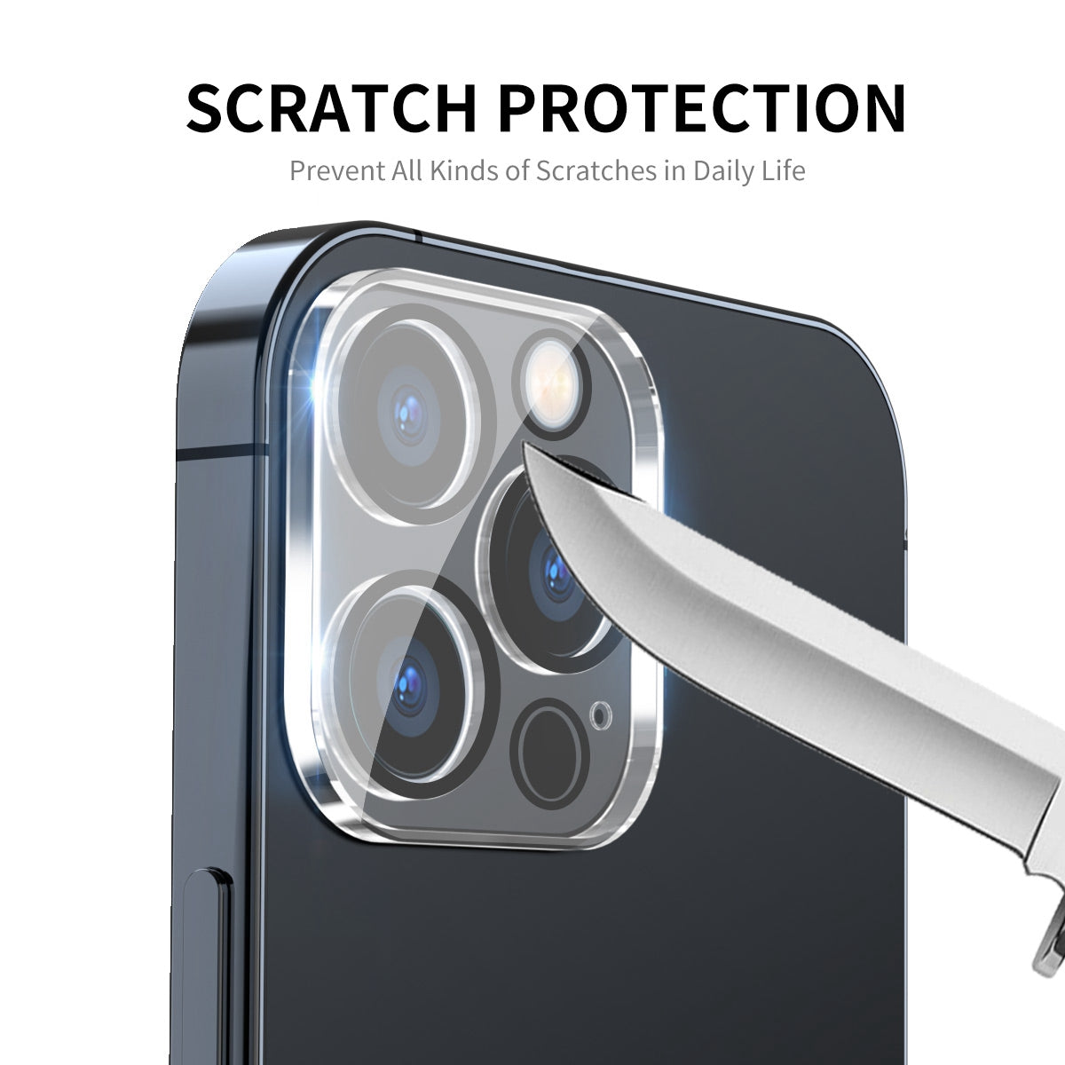 ENKAY HAT-PRINCE For iPhone 14 Pro 6.1 inch/14 Pro Max 6.7 inch Camera Lens Protector Tempered Glass Full Size Protective Film, Black Ring Version