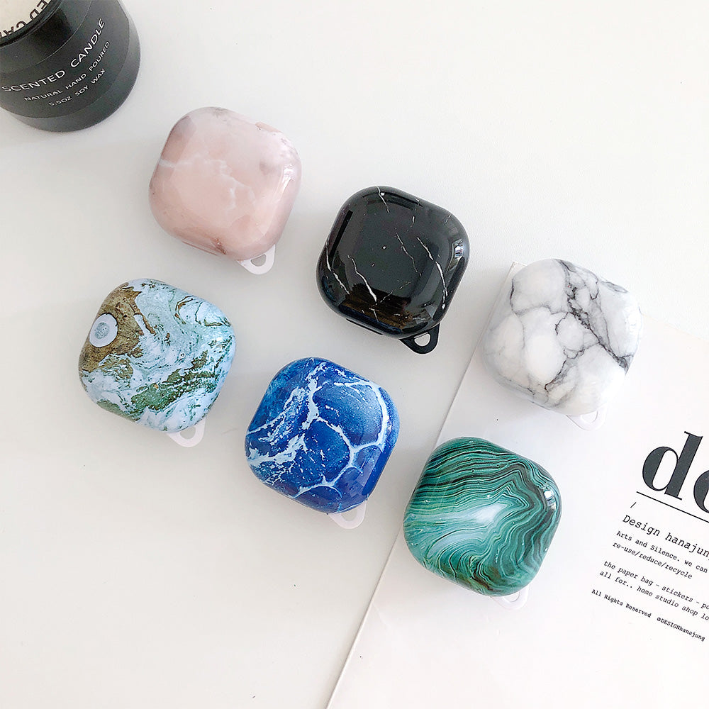 Anti-Drop Marble Texture PC Cover Case for Samsung Galaxy Buds Live