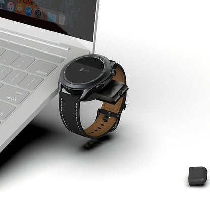 T304-S USB+Type-C 2 in 1 Magnetic Wireless Fast Charger for Samsung Galaxy Watch 3 4/Galaxy Watch Active 1 2