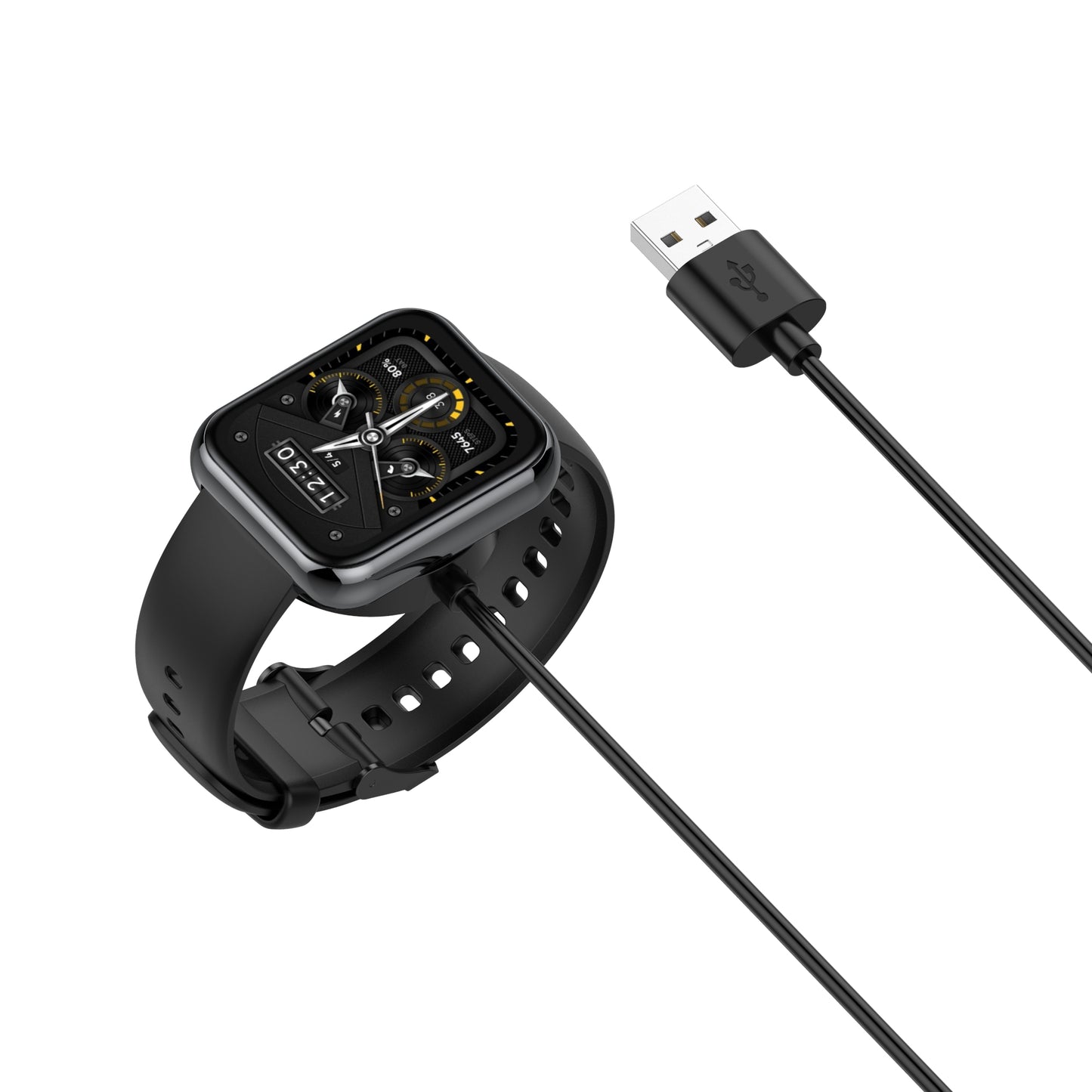 Portable Smart Watch Charger Magnetic Charging Dock with 1m USB Cable for Realme Watch 2/2 Pro