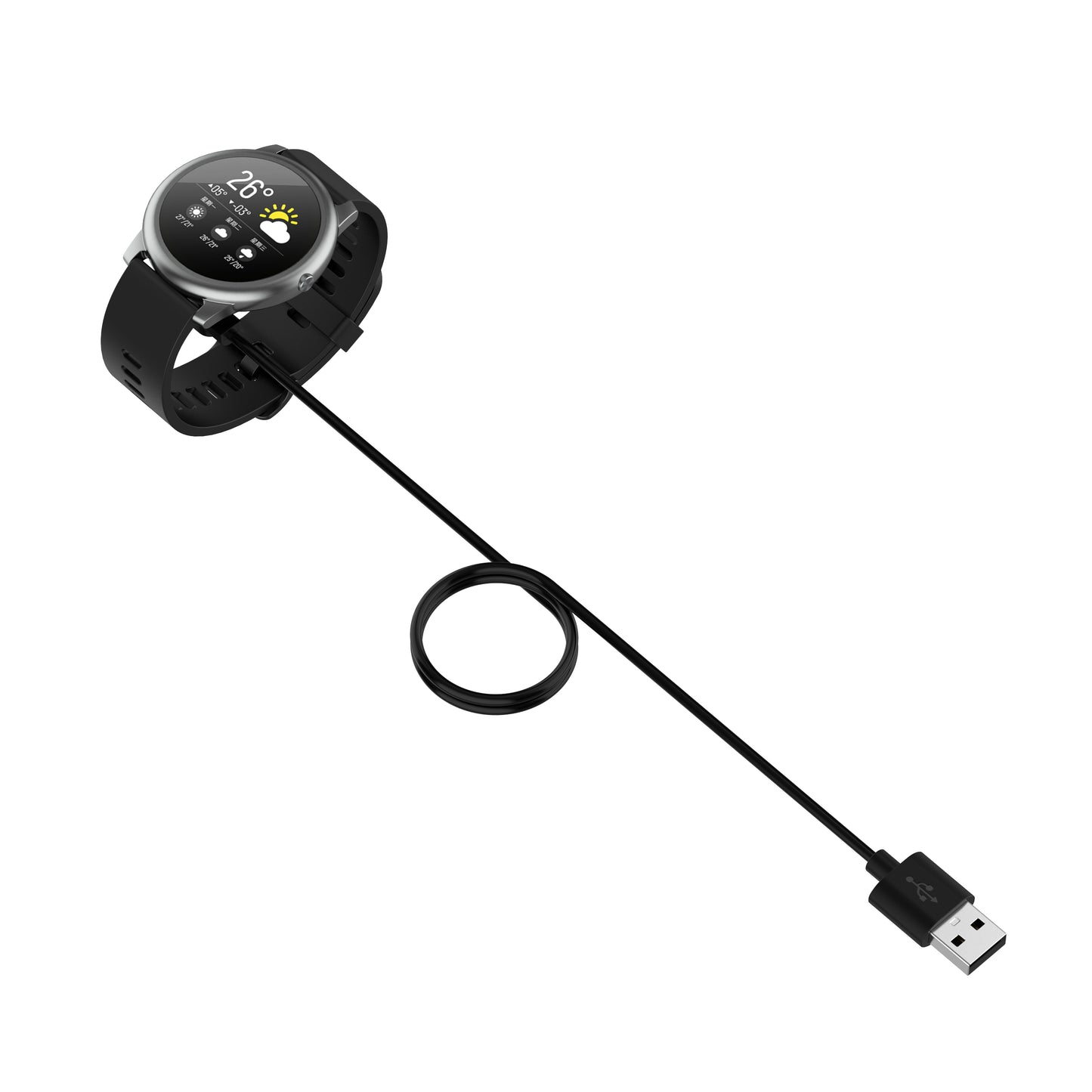 1m Smart Watch Charger Magnetic USB Charging Cable for Xiaomi Haylou RT2 LS10