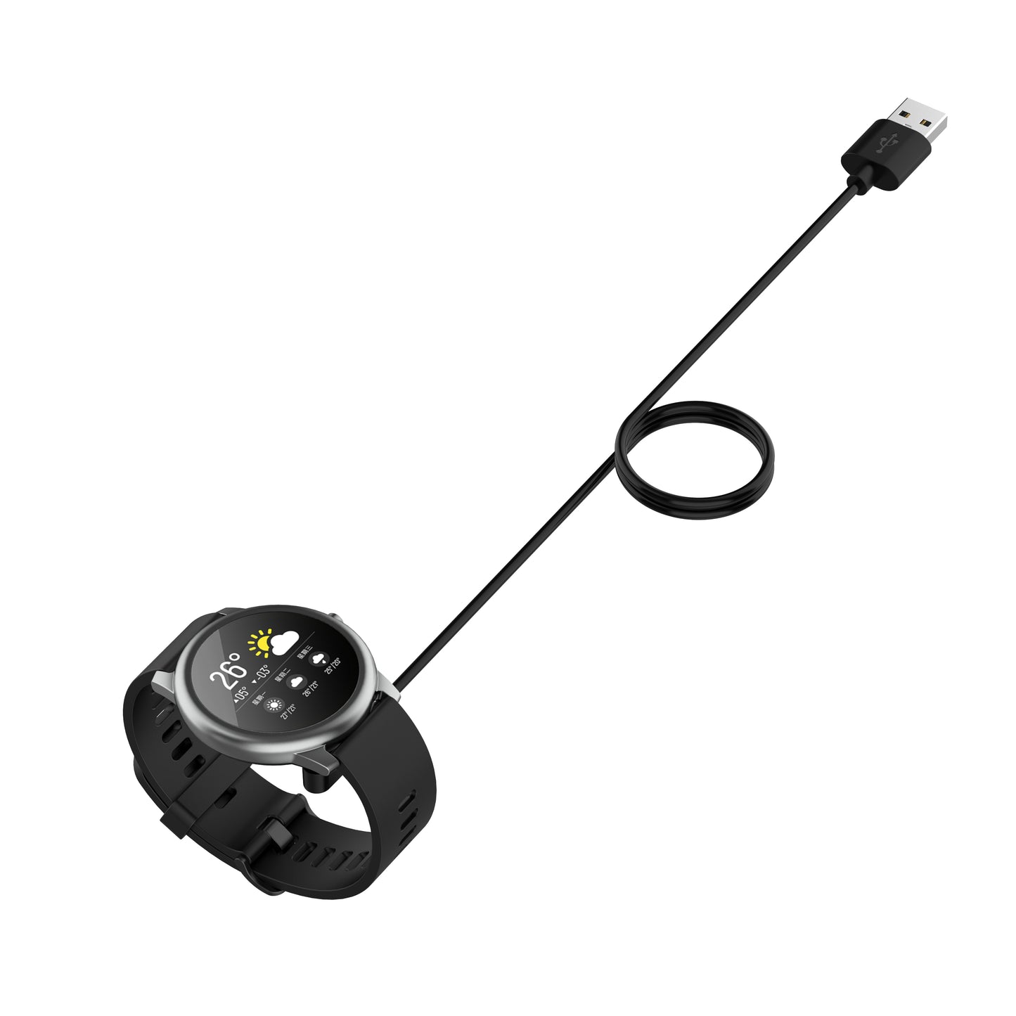 1m Smart Watch Charger Magnetic USB Charging Cable for Xiaomi Haylou RT2 LS10
