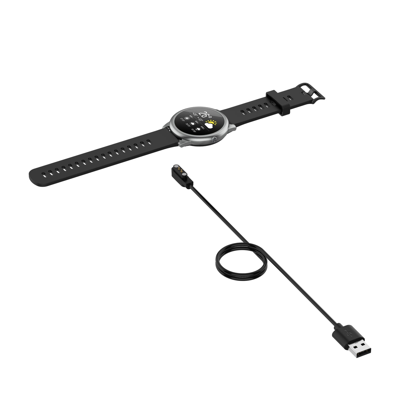 1m Smart Watch Charger Magnetic USB Charging Cable for Xiaomi Haylou RT2 LS10