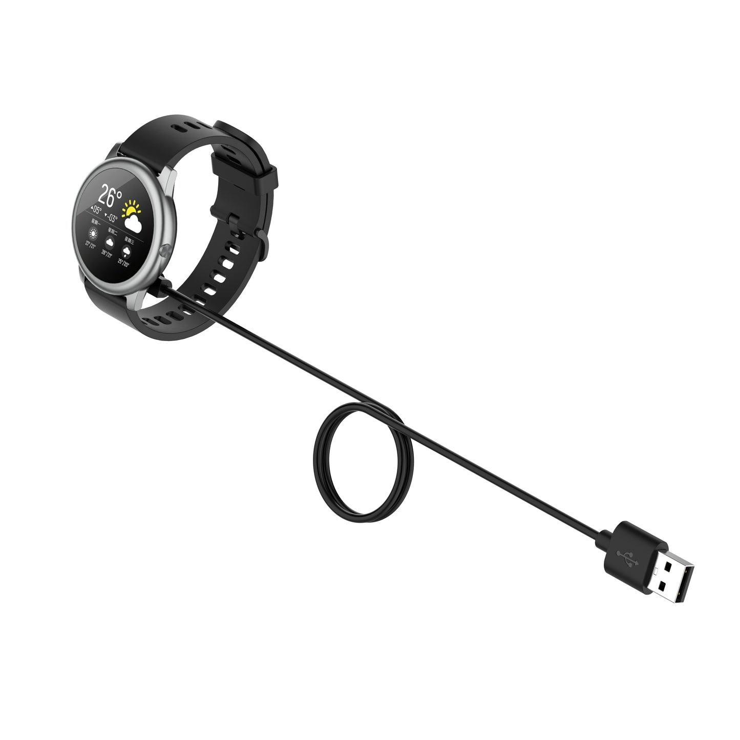 1m Smart Watch Charger Magnetic USB Charging Cable for Xiaomi Haylou RT2 LS10