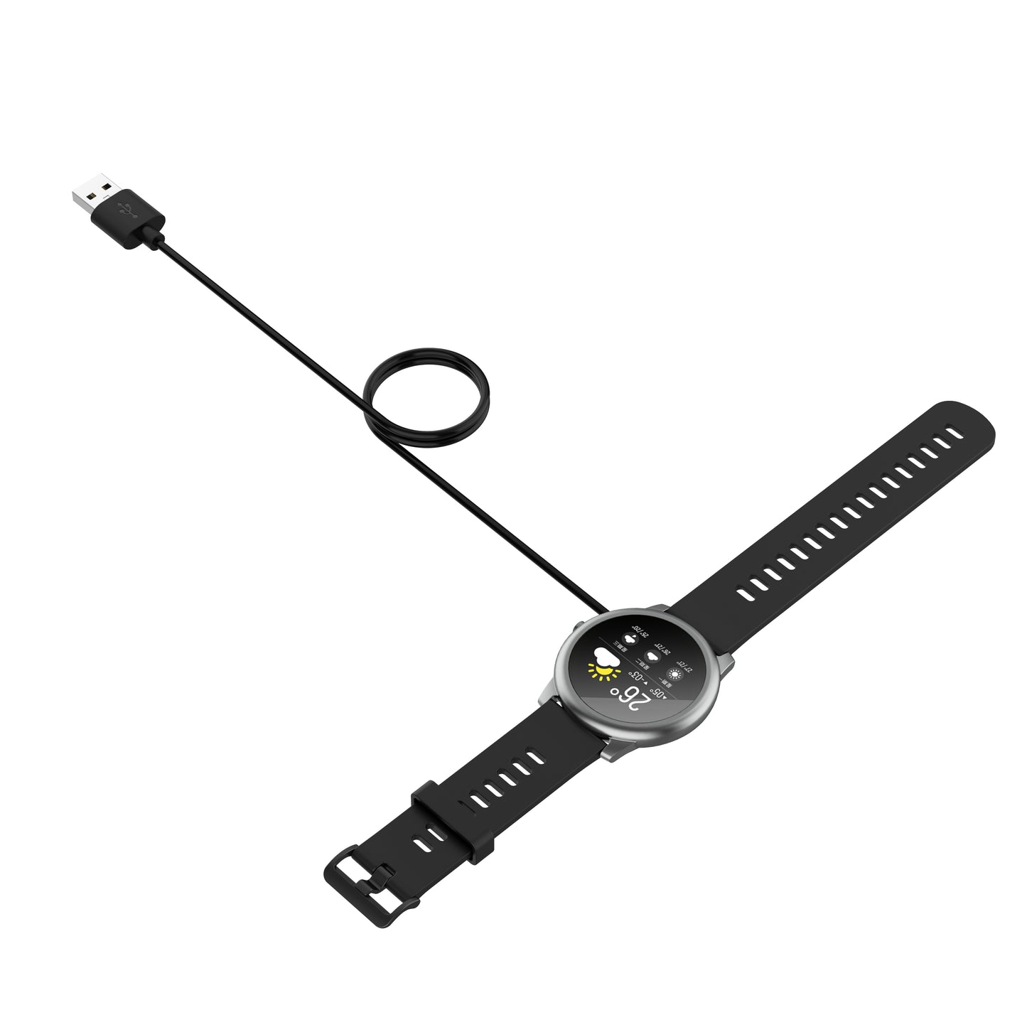 1m Smart Watch Charger Magnetic USB Charging Cable for Xiaomi Haylou RT2 LS10