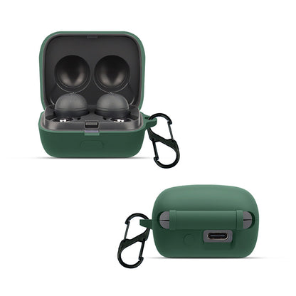 For Sony WF-L900 Earphone Charging Box Silicone Protective Case Bluetooth Earbuds Cover with Buckle