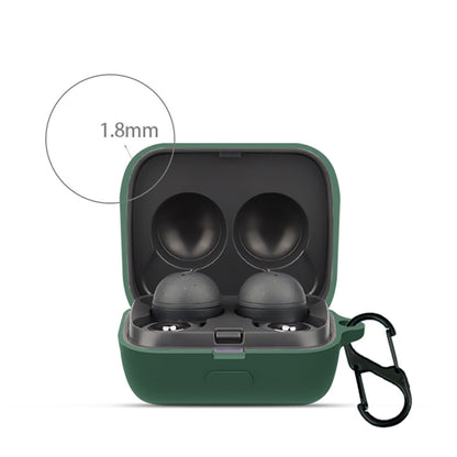 For Sony WF-L900 Earphone Charging Box Silicone Protective Case Bluetooth Earbuds Cover with Buckle