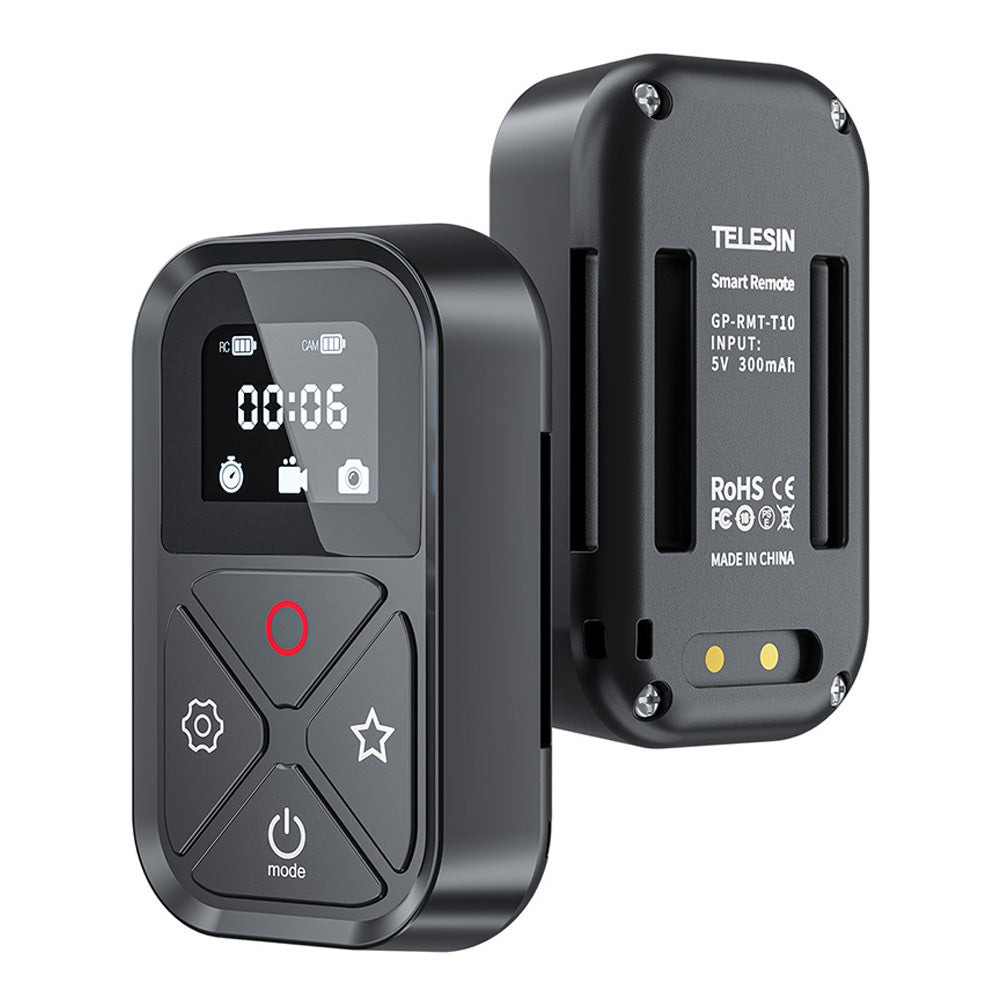 TELESIN GP-RMT-T10 T10 80M WiFi Bluetooth Remote Controller with Display for GoPro Hero 10/9/8/Max