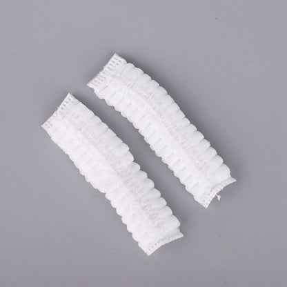 100Pcs/Set Non-Woven Sanitary Headset Ear Cover Disposable Stretch Covers Dust-proof for On-Ear Headphones with 6.5-7.5cm Earpads
