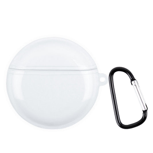For Huawei FreeBuds 3 Earphone Charging Box TPU Case Transparent Protective Cover with Buckle