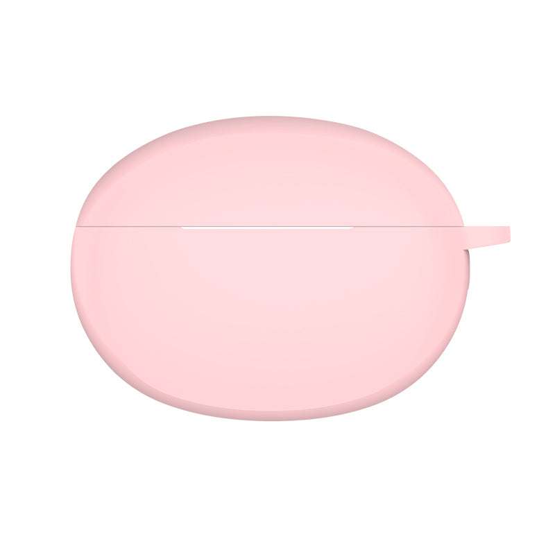 For Oppo Enco X2 Bluetooth Earphone Anti-drop Silicone Case Charging Box Cover with Anti-loss Buckle