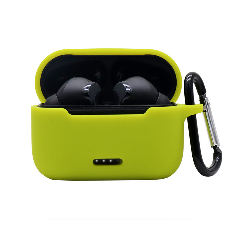 Anti-fall Silicone Case for TOZO NC2 Wireless Bluetooth Headphones Cover with Anti-lost Carabiner