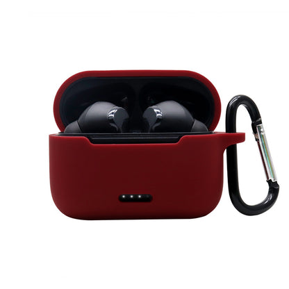 Anti-fall Silicone Case for TOZO NC2 Wireless Bluetooth Headphones Cover with Anti-lost Carabiner