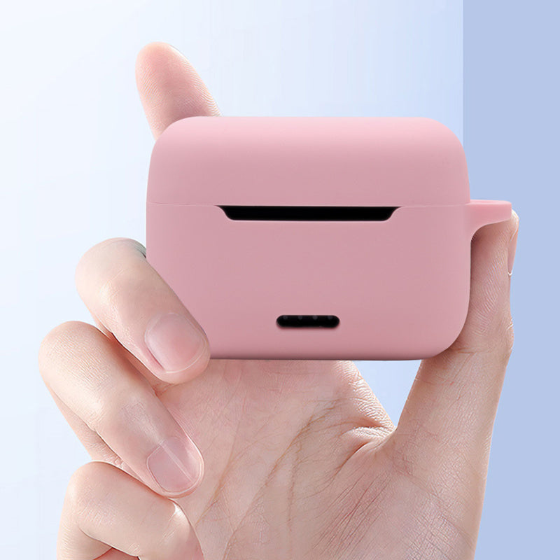 Anti-fall Silicone Case for TOZO NC2 Wireless Bluetooth Headphones Cover with Anti-lost Carabiner