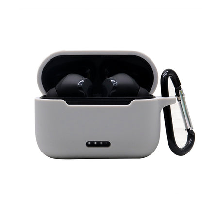 Anti-fall Silicone Case for TOZO NC2 Wireless Bluetooth Headphones Cover with Anti-lost Carabiner
