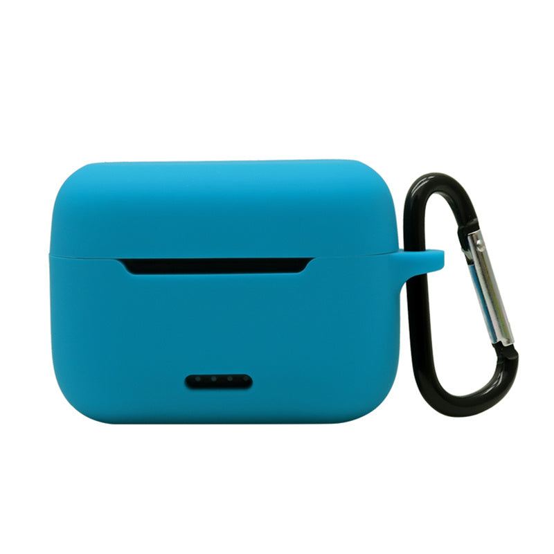 Anti-fall Silicone Case for TOZO NC2 Wireless Bluetooth Headphones Cover with Anti-lost Carabiner