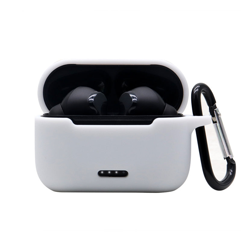 Anti-fall Silicone Case for TOZO NC2 Wireless Bluetooth Headphones Cover with Anti-lost Carabiner
