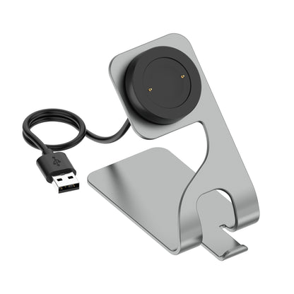 For Honor Watch GS3 Charging Cable Smart Watch Charger with Aluminum Alloy Bracket Stand Set (with Magnetic Function and Chip Protection)