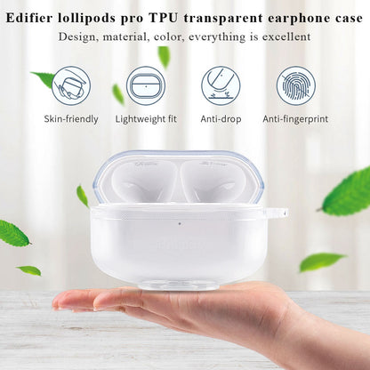 Protective Case for Edifier Lollipods Pro TPU Case Cover Portable Anti-Scratch Earbuds Protector with Keychain