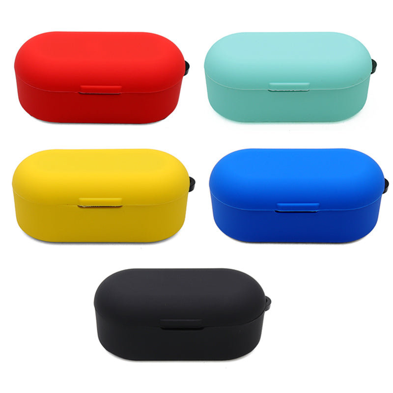 Earphone Case for TOZO T10, Bluetooth Earbuds Silicone Cover Charging Box Shell Protector with Anti-loss Buckle
