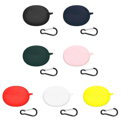 For OPPO Enco Air2 Pro Earbuds Silicone Case Earphone Organizer Protective Skin Sleeve with Carabiner