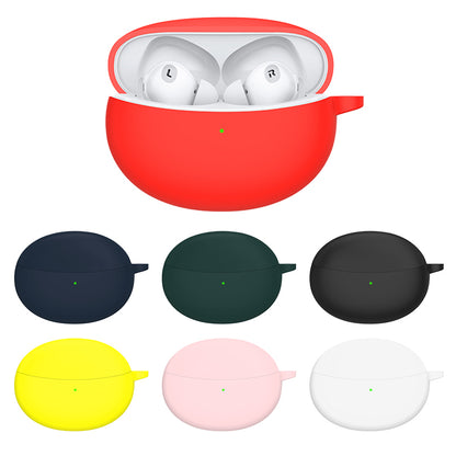 For OPPO Enco Air2 Pro Earbuds Silicone Case Earphone Organizer Protective Skin Sleeve with Carabiner