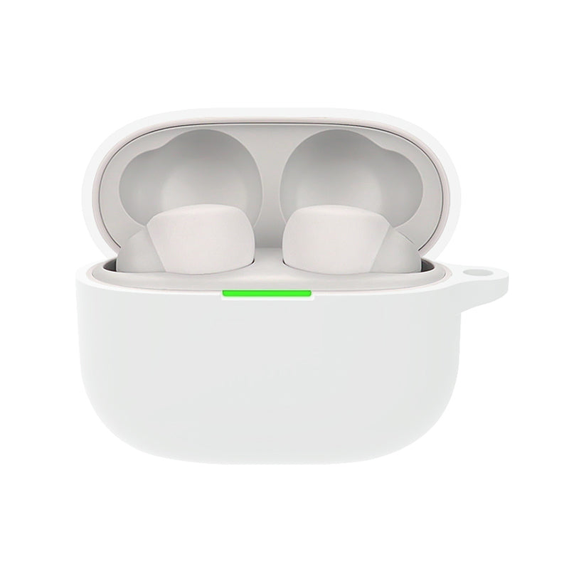 For Sony LinkBuds S Silicone Earbuds Protective Case Earphone Pouch Protective Skin Sleeve with Carabiner