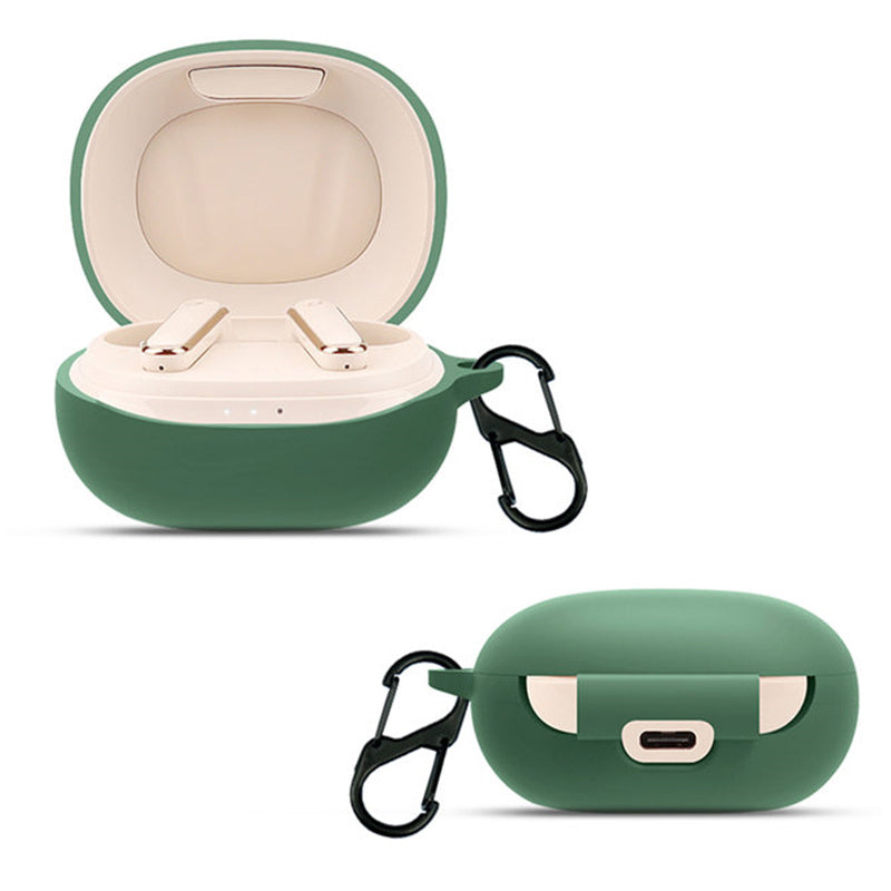 For Soundcore Life P3 Bluetooth Earphone Protective Silicone Case Anti-scratch Charging Box Protector with Hanging Buckle