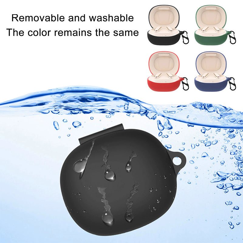 For Soundcore Life P3 Bluetooth Earphone Protective Silicone Case Anti-scratch Charging Box Protector with Hanging Buckle