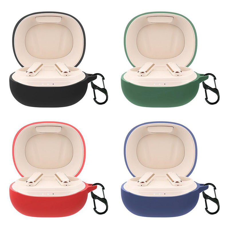For Soundcore Life P3 Bluetooth Earphone Protective Silicone Case Anti-scratch Charging Box Protector with Hanging Buckle
