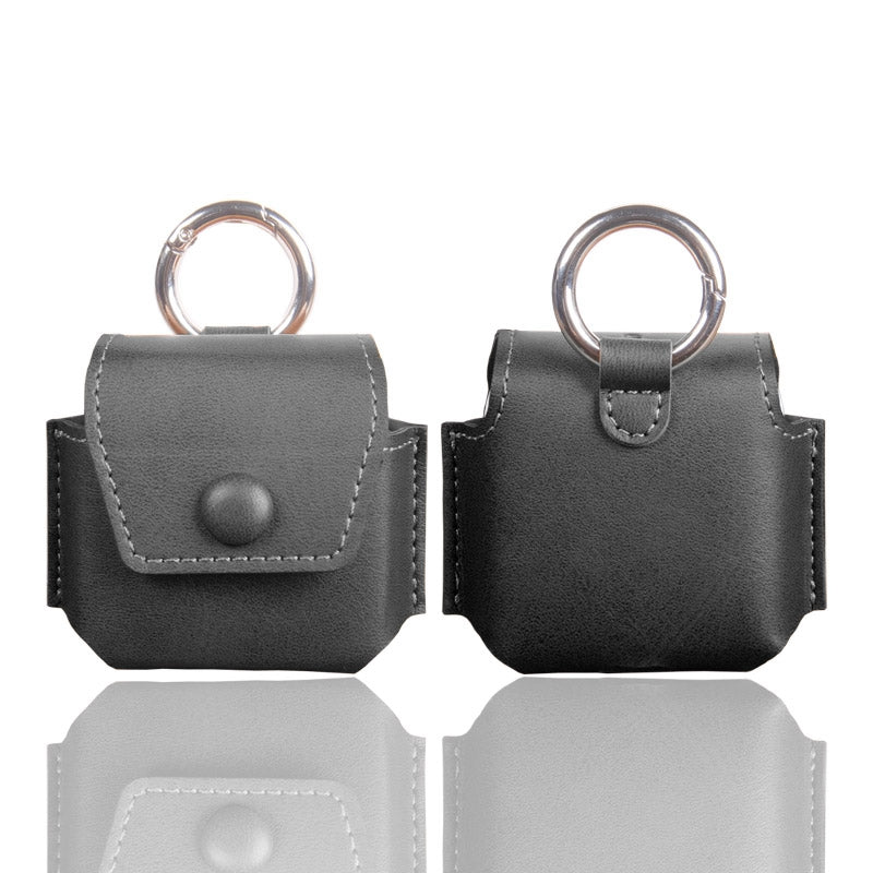 For Samsung Galaxy Buds2 / Buds Live / Buds Pro Bluetooth Earphone Crazy Horse Texture PU Leather Protective Bag Anti-scratch Anti-drop Cover