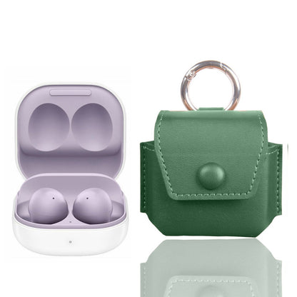 For Samsung Galaxy Buds2 / Buds Live / Buds Pro Bluetooth Earphone Crazy Horse Texture PU Leather Protective Bag Anti-scratch Anti-drop Cover