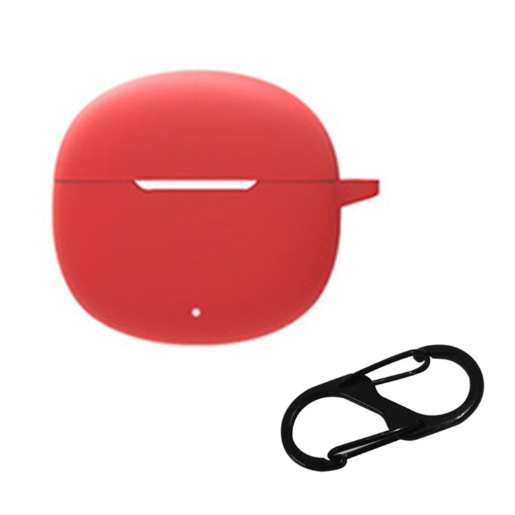 Silicone Case for QCY T20 Bluetooth Earbuds Cover Drop-Proof Soft Protector with Anti-Lost Buckle