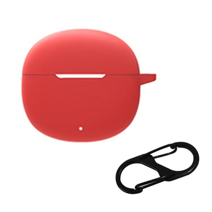 Silicone Case for QCY T20 Bluetooth Earbuds Cover Drop-Proof Soft Protector with Anti-Lost Buckle
