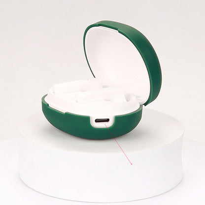 Shockproof Case for Haylou MoriPods Wireless Earbuds Protector with Anti-Lost Buckle Bluetooth Headset Silicone Cover