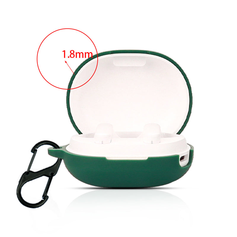 Shockproof Case for Haylou MoriPods Wireless Earbuds Protector with Anti-Lost Buckle Bluetooth Headset Silicone Cover